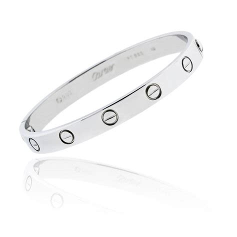 bracelet cartier silver|cartier bracelet silver price.